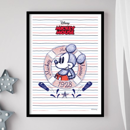 Ο Mickey με το σωσίβιό του