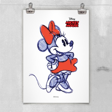 Η κομψή Minnie Mouse Πόστερ