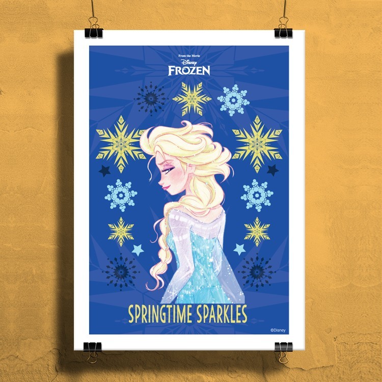 Πόστερ Springtime Sparkles, Frozen!