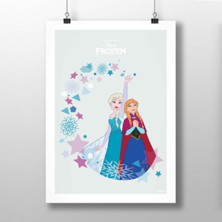 Elsa & Anna with stars!