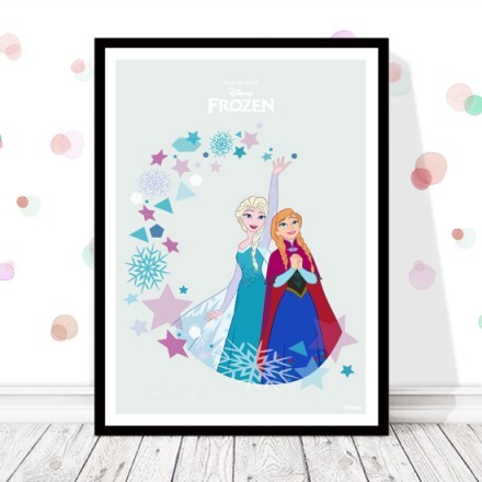Elsa & Anna with stars!
