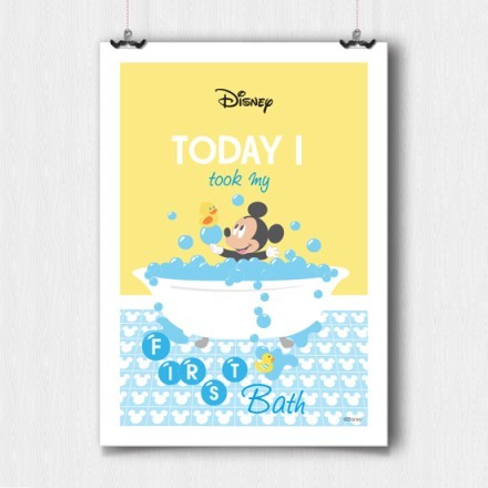 Σήμερα έκανα το πρώτο μου μπάνιο με το Mickey Mouse