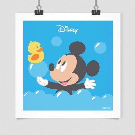Ο Mickey Mouse κάνει μπάνιο Πόστερ