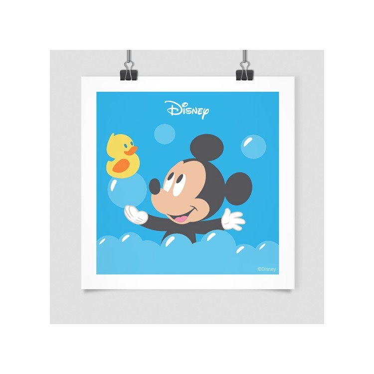 Πόστερ Ο Mickey Mouse κάνει μπάνιο