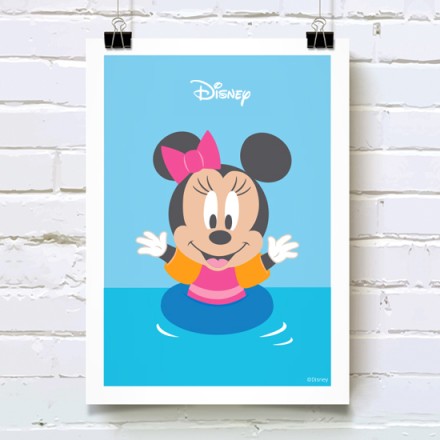 Minnie Mouse με το σωσίβιό της! Πόστερ