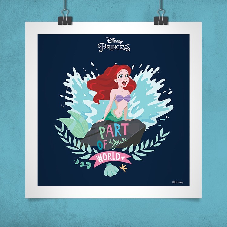 Πόστερ Part of your world, Little mermaid Ariel!