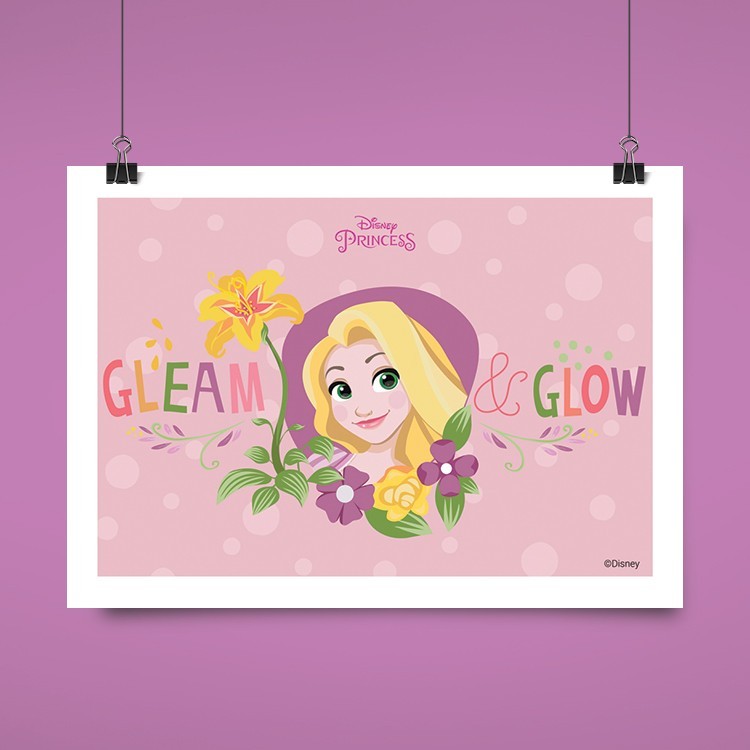 Πόστερ Gleam and glow, Rapunzel!