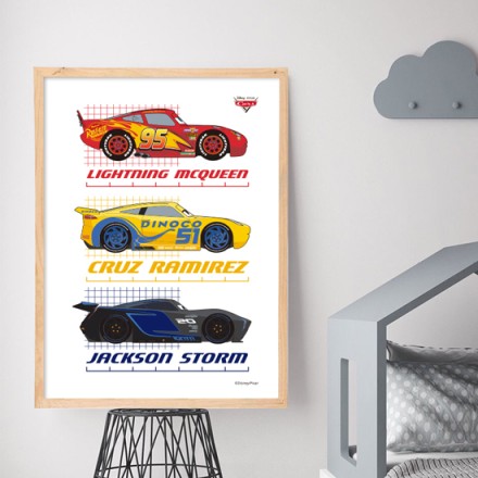 Lightning McQueen, Cruz Ramirez, Jackson Storm!