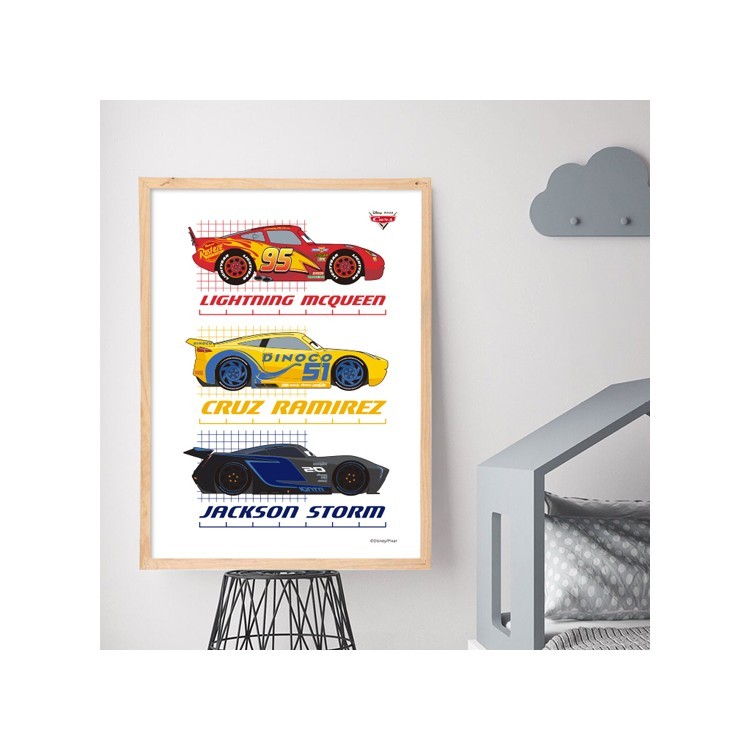 Πόστερ Lightning McQueen, Cruz Ramirez, Jackson Storm!