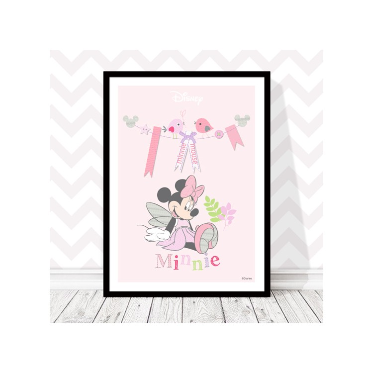 Πόστερ Minnie Mouse με πουλάκια!