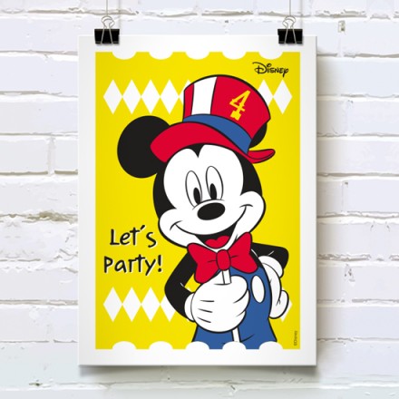 Let's party with Mickey  Πόστερ