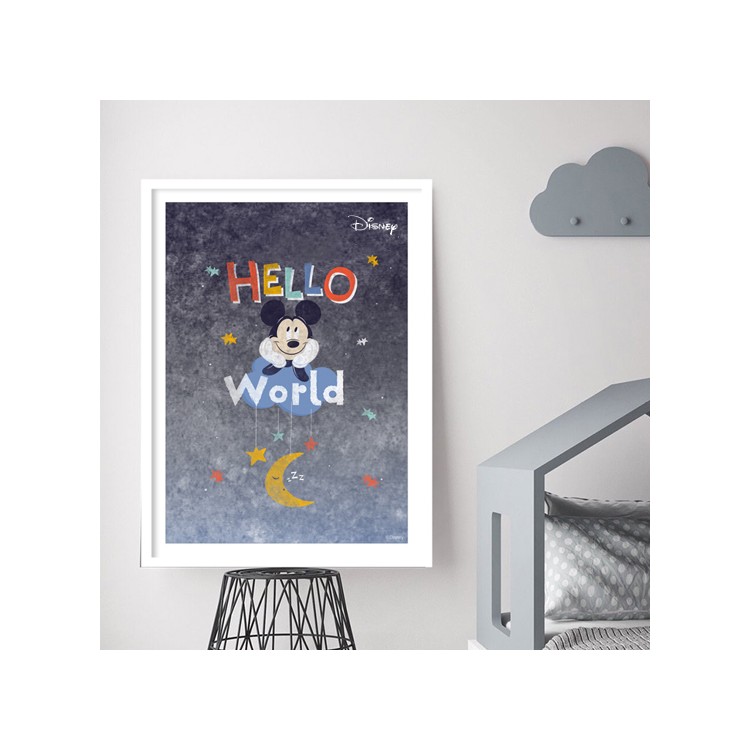 Πόστερ Hello world Mickey Mouse