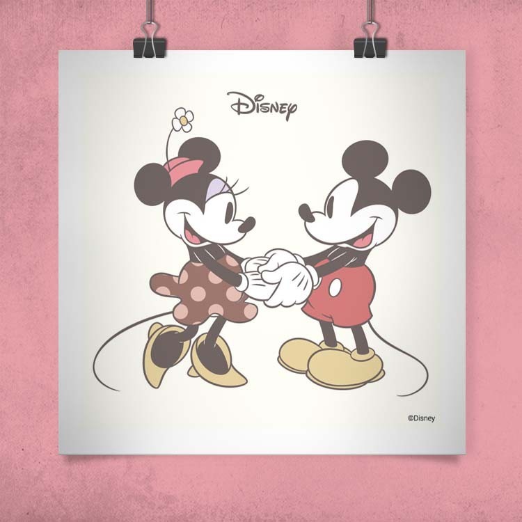 Πόστερ Mickey and Minnie Mouse vintage!