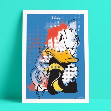 Donald Duck με μπογιές στο κεφάλι του! Πόστερ