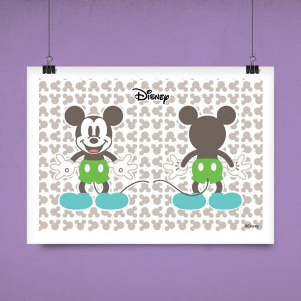 Front and Back side of Mickey Mouse! Πόστερ