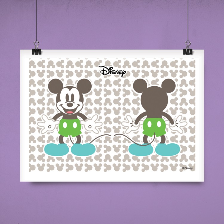 Πόστερ Front and Back side of Mickey Mouse!