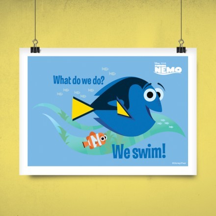What we do, we swim, Finding Dory! Πόστερ
