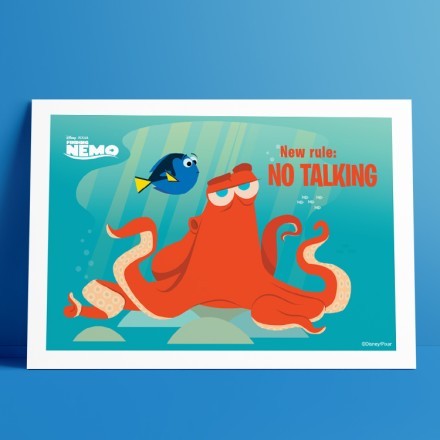 New rule, no talking, Finding Nemo! Πόστερ