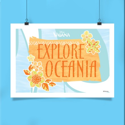 Explore Oceania,Vaiana Πόστερ