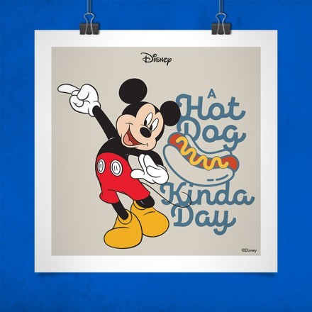 A hot dog kind a day, Mickey Mouse Πόστερ