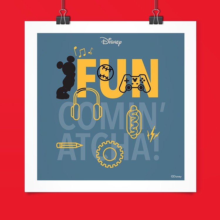 Πόστερ Fun Comin Atcha, Mickey Mouse.!