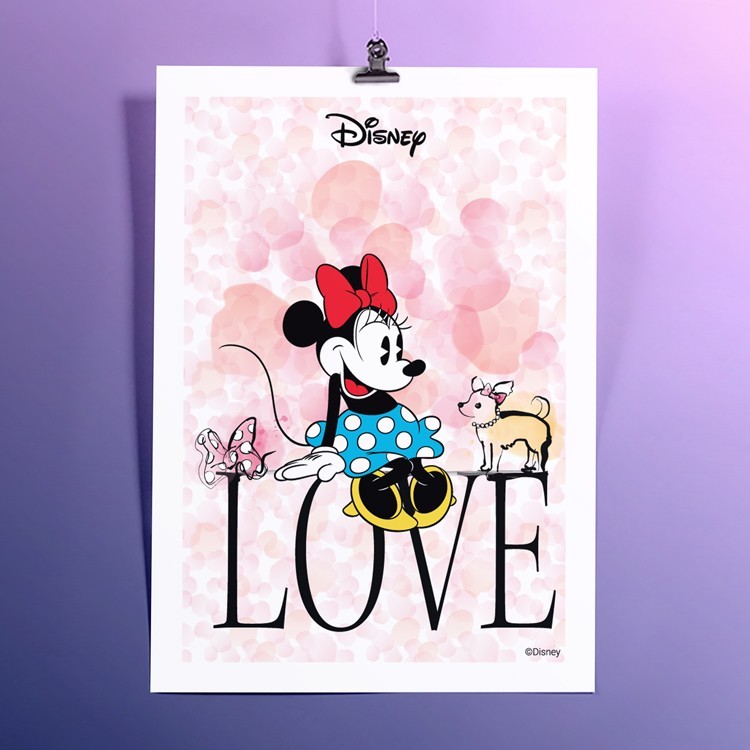 Πόστερ LOVE, Vintage Minnie Mouse!
