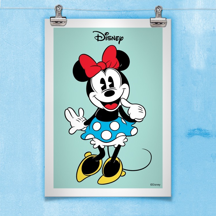 Πόστερ Retro Minnie Mouse!!