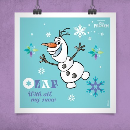 Olaf, with all my snow! Πόστερ