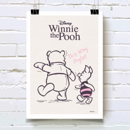 Ο Winnie the Pooh και ο Piglet χέρι χέρι! Πόστερ