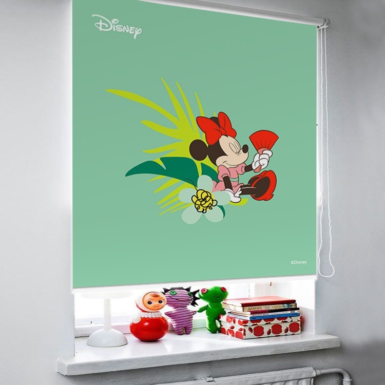 Ρολοκουρτίνα - Ρόλερ Σκίασης Minnie Mouse με λουλούδι