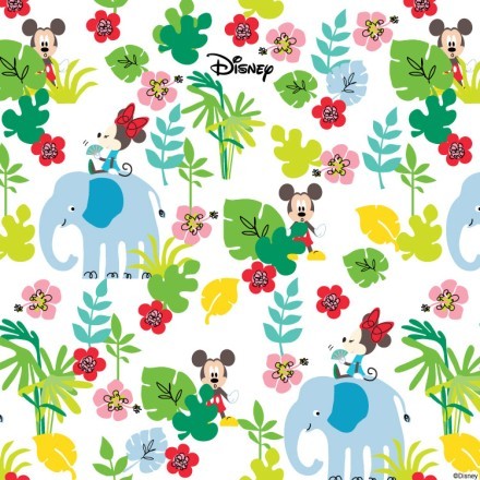 Jungle pattern, Mickey Mouse