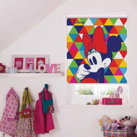 Πολύχρωμο μοτίβο με την Minnie Mouse Ρολοκουρτίνα - Ρόλερ Σκίασης