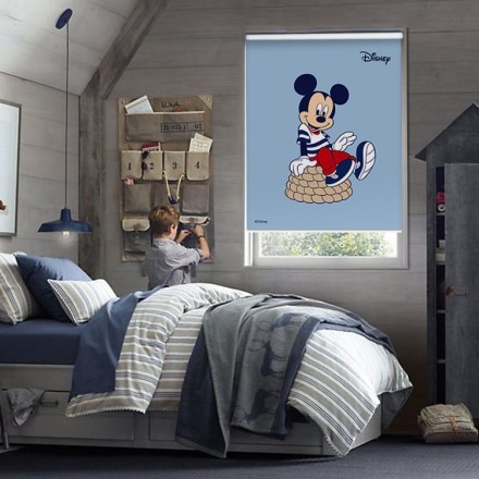 Mickey Mouse κάθεται σε σχοινί Ρολοκουρτίνα - Ρόλερ Σκίασης