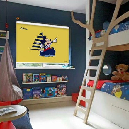 Mickey Mouse σε μικρή βαρκούλα Ρολοκουρτίνα - Ρόλερ Σκίασης