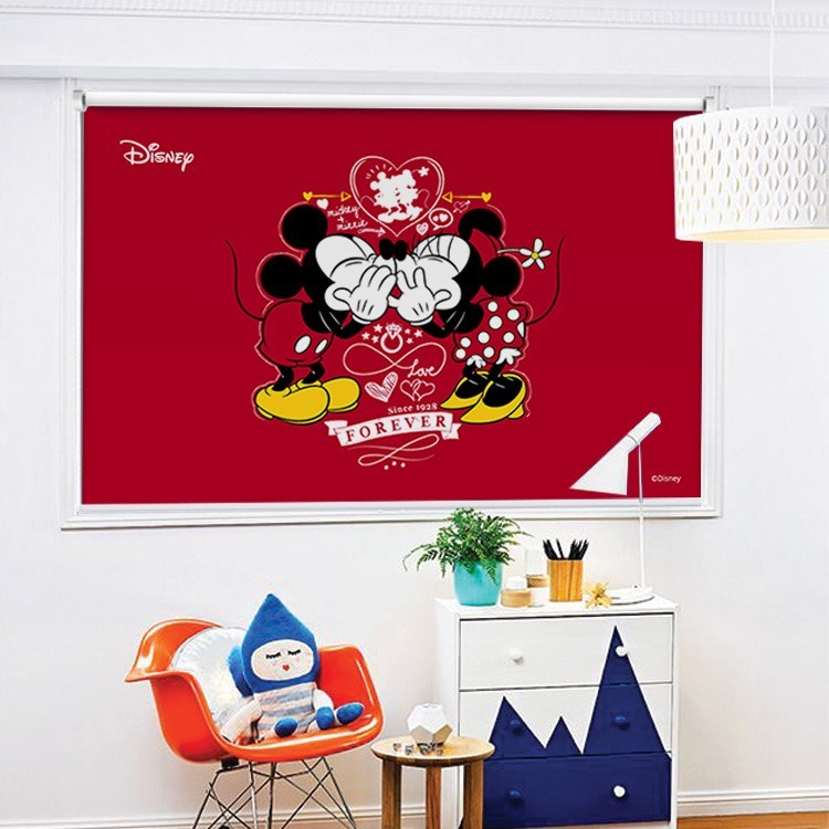 Ρολοκουρτίνα - Ρόλερ Σκίασης Minnie & Mickey Mouse δίνουν φιλάκια