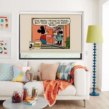 O Mickey και η Minnie Mouse συνομιλούν! Ρολοκουρτίνα - Ρόλερ Σκίασης