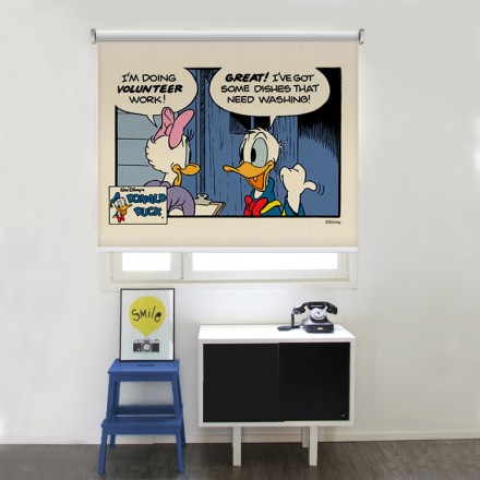 Η Daisy Duck βοηθάει τον Donald Duck Ρολοκουρτίνα - Ρόλερ Σκίασης