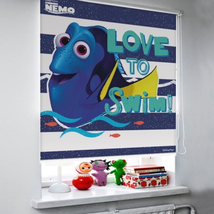 Love to swim, Finding Dory!! Ρολοκουρτίνα - Ρόλερ Σκίασης