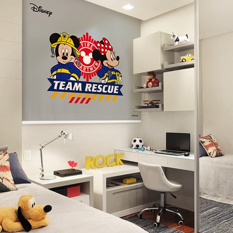 Ρολοκουρτίνα - Ρόλερ Σκίασης Team rescue,Mickey Mouse & Minnie Mouse