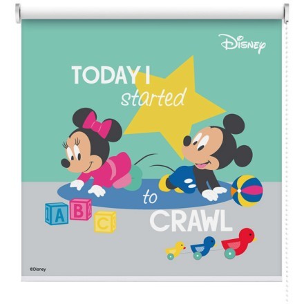Today i started to crawl, Minnie & Mickey Mouse Ρολοκουρτίνα - Ρόλερ Σκίασης