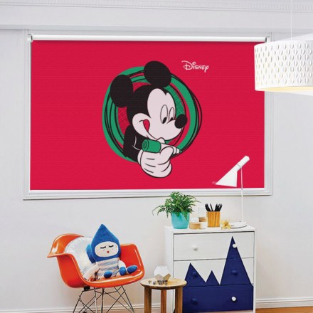 Mickey Mouse ζωγραφίζει Ρολοκουρτίνα - Ρόλερ Σκίασης