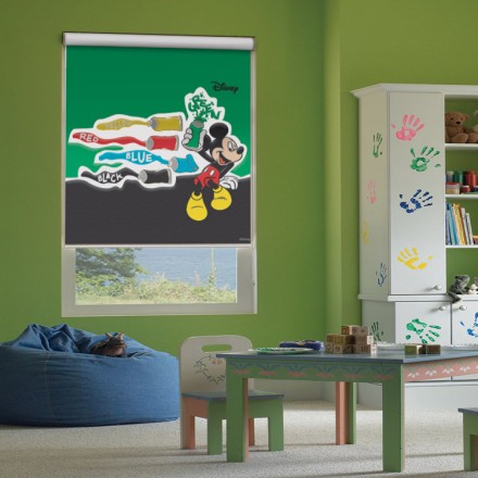 Mickey Mouse with colours Ρολοκουρτίνα - Ρόλερ Σκίασης