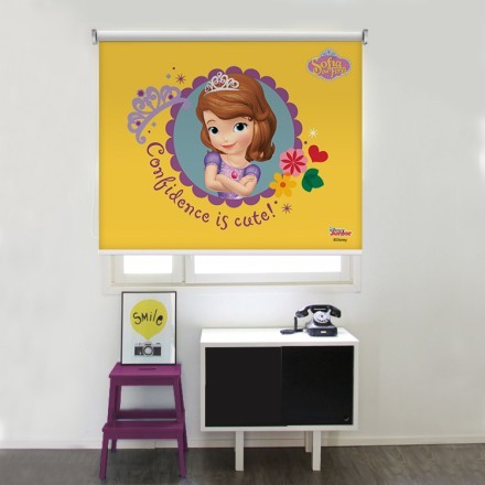 Confidence is cute, Sofia The First Ρολοκουρτίνα - Ρόλερ Σκίασης
