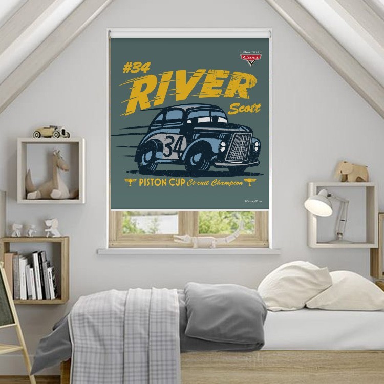 Ρολοκουρτίνα - Ρόλερ Σκίασης River Scott, Piston Cup!