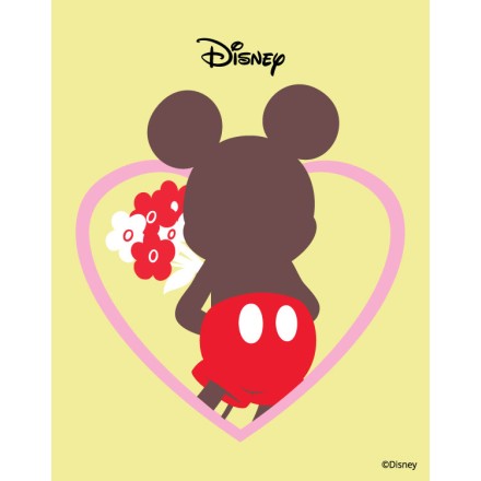 Mickey Mouse με λουλούδια