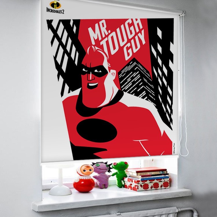 Ρολοκουρτίνα - Ρόλερ Σκίασης Mr Tough Guy, Incredibles!!