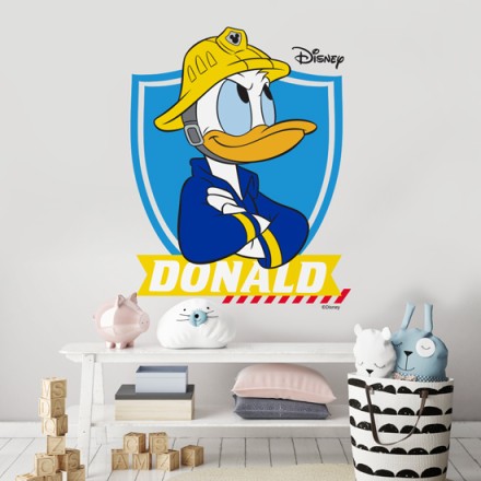 Firefighter Donald Duck Αυτοκόλλητο Τοίχου