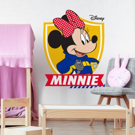 Firefighter Minnie Mouse Αυτοκόλλητο Τοίχου