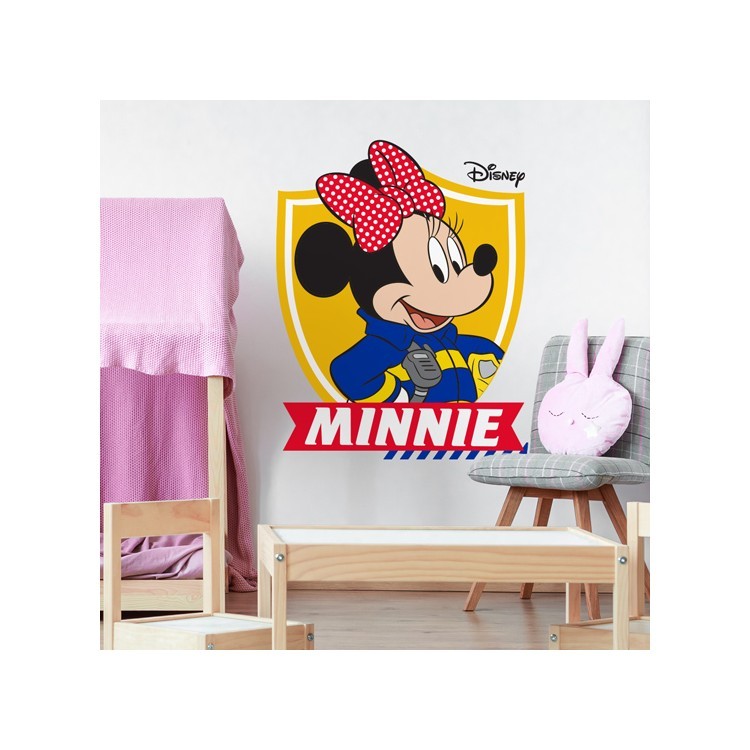 Αυτοκόλλητο Τοίχου Firefighter Minnie Mouse