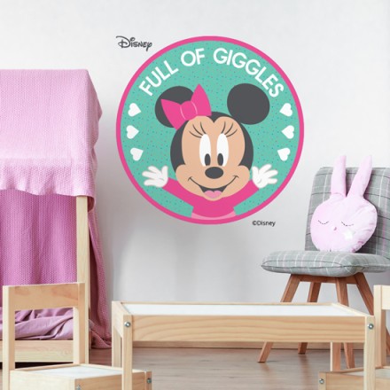full of giggles, Minnie Mouse Αυτοκόλλητο Τοίχου